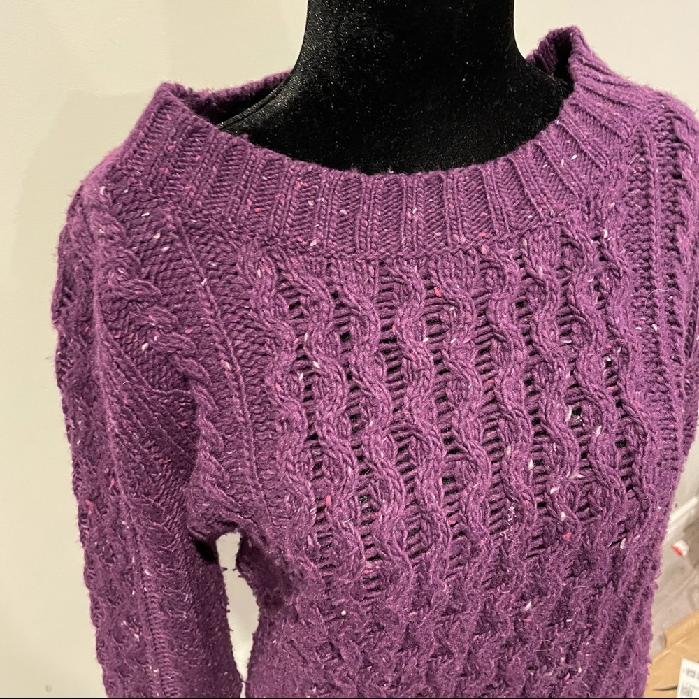 EUC Vintage St Johns Bay Knit Sweater Purple Pullover Pullover Size Large